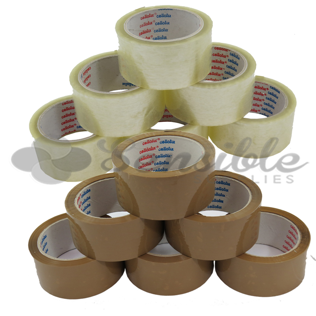 EXTRA Strong Brown Buff Parcel Packing Tape Packaging Box etc 48mm x 66m 18 Roll